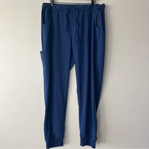 Divine Stretch by JDM Uniforms Blue Tie Waist Scrub Pants 2X